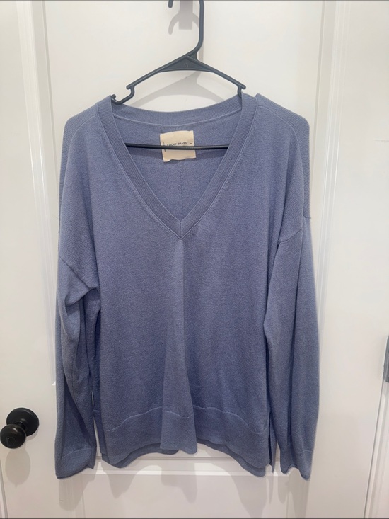 Lucky Brand Sweaters - Lucky Brand Women's V-Neck Sweater in Dusty Blue